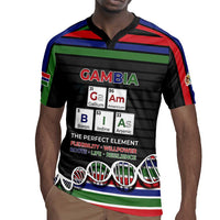Gambia Rugby Jersey Perfect Periodic Element Of African - Wonder Print Shop
