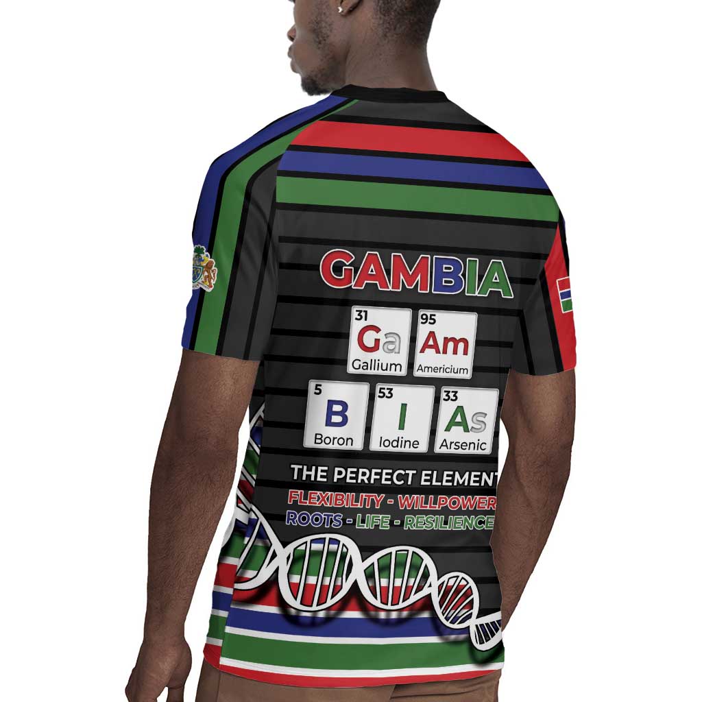 Gambia Rugby Jersey Perfect Periodic Element Of African - Wonder Print Shop
