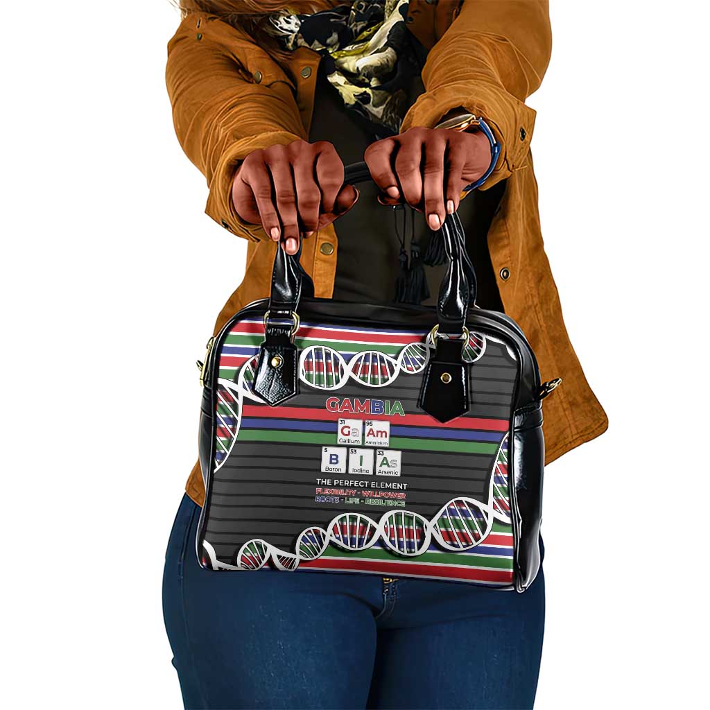 Gambia Shoulder Handbag Perfect Periodic Element Of African - Wonder Print Shop