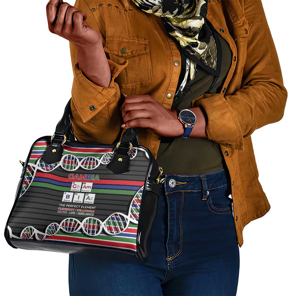 Gambia Shoulder Handbag Perfect Periodic Element Of African - Wonder Print Shop