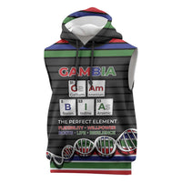 Gambia Sleeveless Hoodie Perfect Periodic Element Of African - Wonder Print Shop