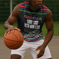 Gambia Sleeveless Hoodie Perfect Periodic Element Of African - Wonder Print Shop