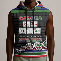 Gambia Sleeveless Hoodie Perfect Periodic Element Of African - Wonder Print Shop
