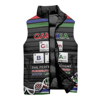 Gambia Sleeveless Puffer Jacket Perfect Periodic Element Of African - Wonder Print Shop
