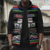 Gambia Sleeveless Puffer Jacket Perfect Periodic Element Of African - Wonder Print Shop