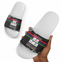 Gambia Slide Sandals Perfect Periodic Element Of African - Wonder Print Shop