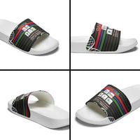 Gambia Slide Sandals Perfect Periodic Element Of African - Wonder Print Shop