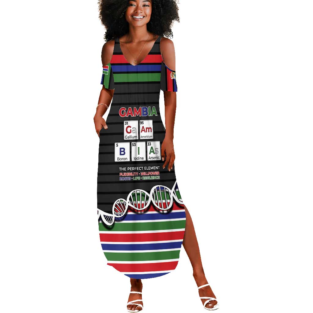 Gambia Summer Maxi Dress Perfect Periodic Element Of African - Wonder Print Shop