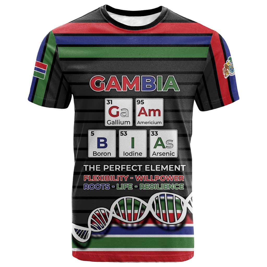 Gambia T shirt Perfect Periodic Element Of African - Wonder Print Shop