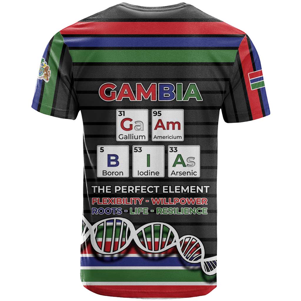 Gambia T shirt Perfect Periodic Element Of African - Wonder Print Shop