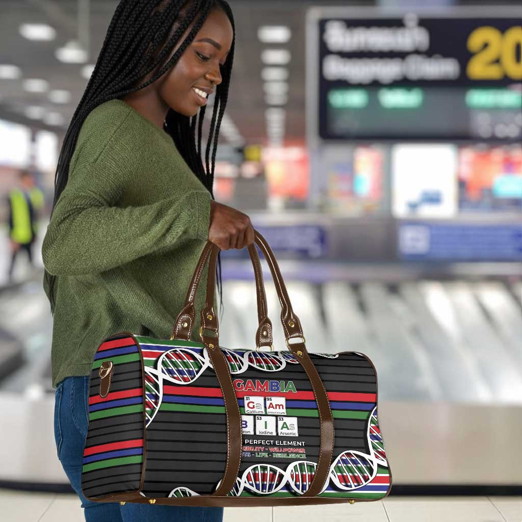 Gambia Travel Bag Perfect Periodic Element Of African - Wonder Print Shop