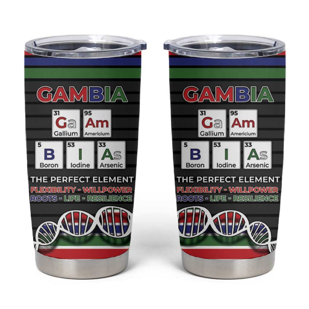 Gambia Tumbler Cup Perfect Periodic Element Of African - Wonder Print Shop