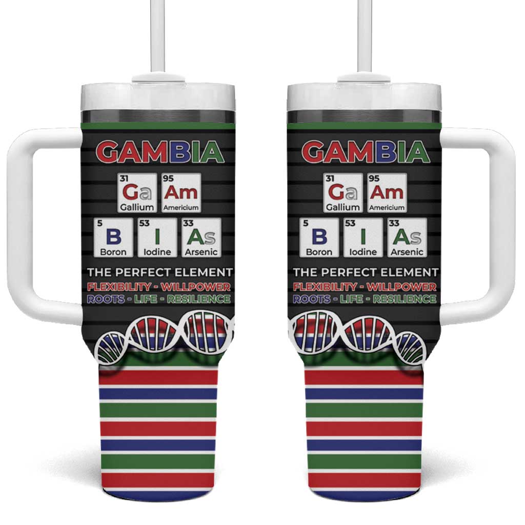 Gambia Tumbler With Handle Perfect Periodic Element Of African - Wonder Print Shop