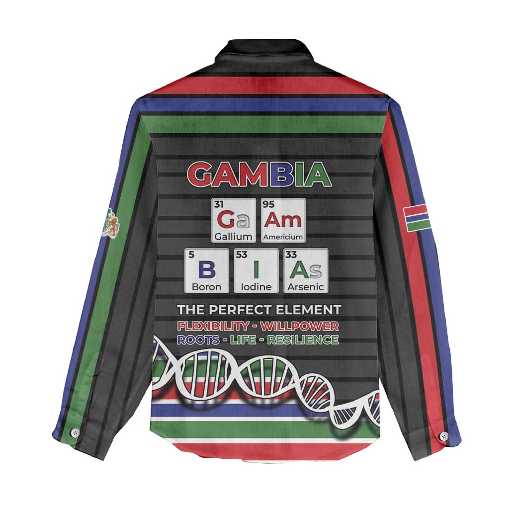 Gambia Women Casual Shirt Perfect Periodic Element Of African - Wonder Print Shop