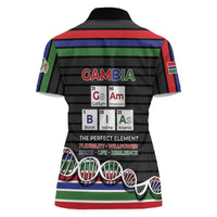Gambia Women Polo Shirt Perfect Periodic Element Of African - Wonder Print Shop