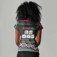 Gambia Women V-Neck T-Shirt Perfect Periodic Element Of African - Wonder Print Shop