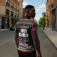 Gambia Zipper Polo Shirt Perfect Periodic Element Of African - Wonder Print Shop