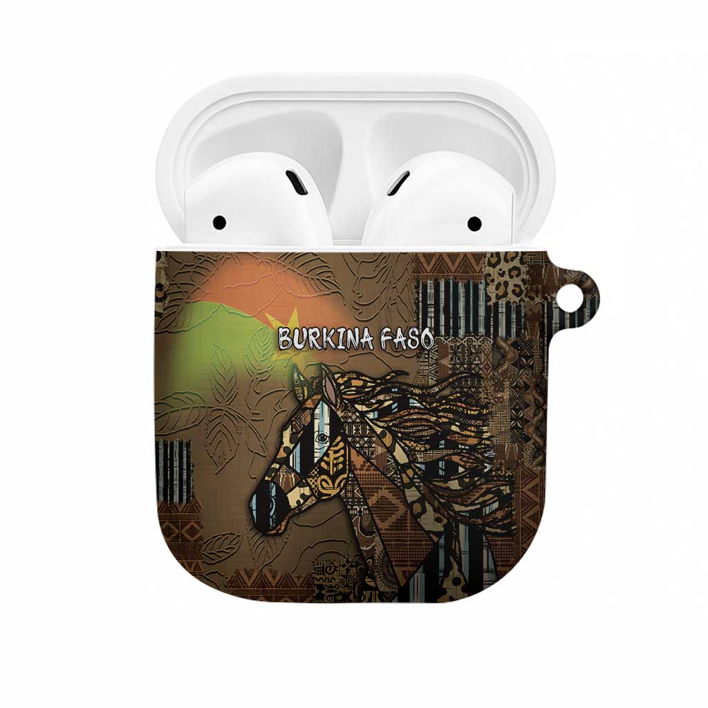Burkina Faso AirPods Case African Tribal Horse Patchwork Style - Wonder Print Shop