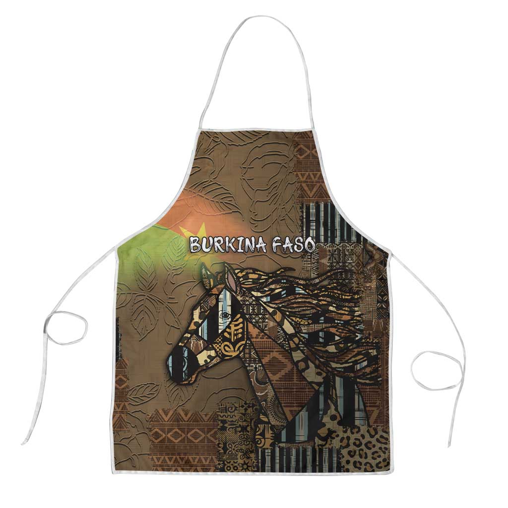 Burkina Faso Apron African Tribal Horse Patchwork Style - Wonder Print Shop