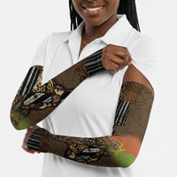 Personalized Burkina Faso Arm Sleeves African Tribal Horse Patchwork Style - Wonder Print Shop