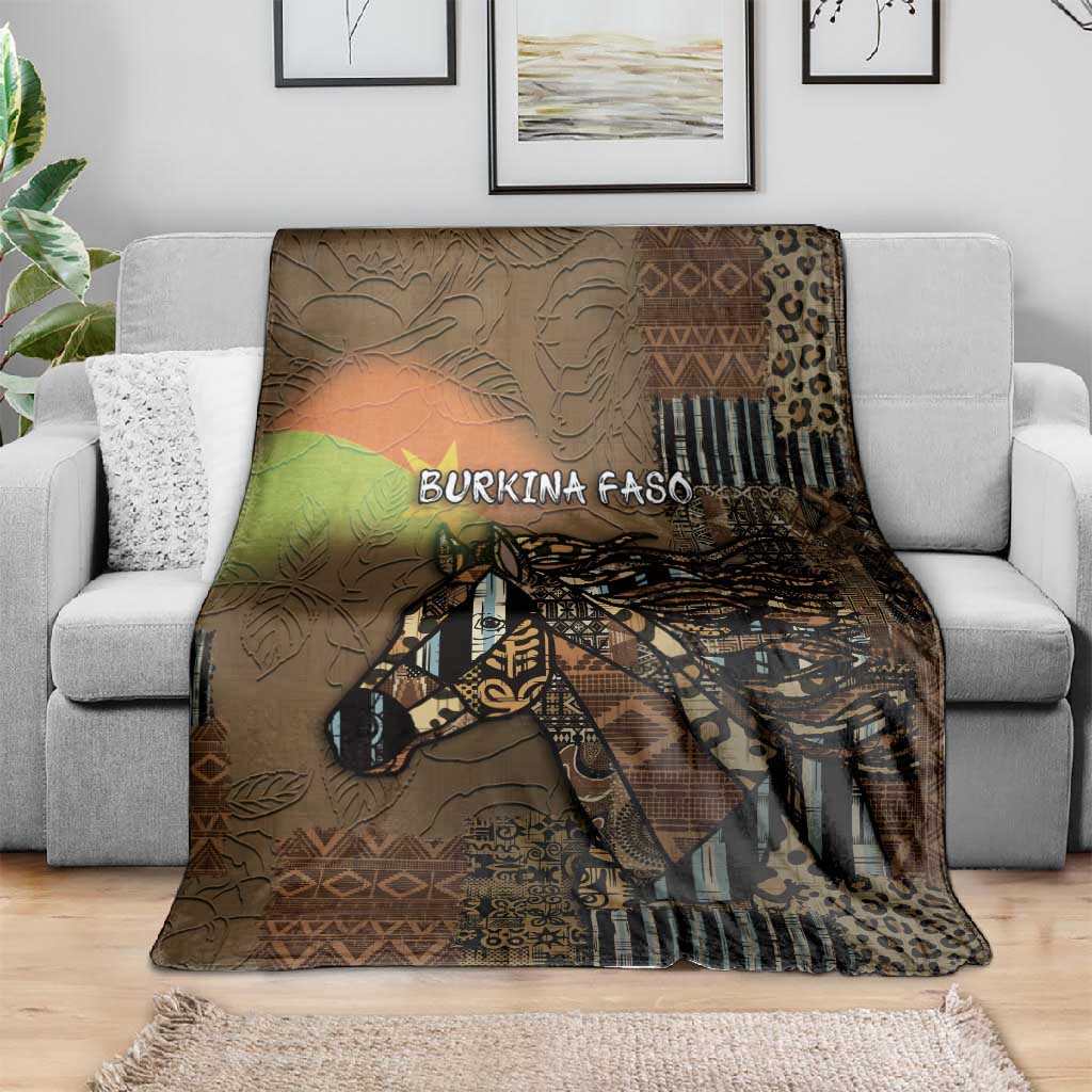 Burkina Faso Blanket African Tribal Horse Patchwork Style - Wonder Print Shop