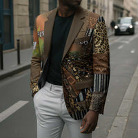 Personalized Burkina Faso Blazer African Tribal Horse Patchwork Style - Wonder Print Shop