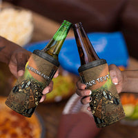 Personalized Burkina Faso 4 in 1 Can Cooler Tumbler African Tribal Horse Patchwork Style - Wonder Print Shop