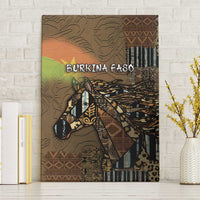 Burkina Faso Canvas Wall Art African Tribal Horse Patchwork Style - Wonder Print Shop