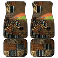 Personalized Burkina Faso Car Mats African Tribal Horse Patchwork Style - Wonder Print Shop