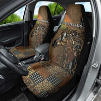 Burkina Faso Car Seat Cover African Tribal Horse Patchwork Style - Wonder Print Shop