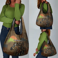 Burkina Faso Grocery Bag African Tribal Horse Patchwork Style - Wonder Print Shop