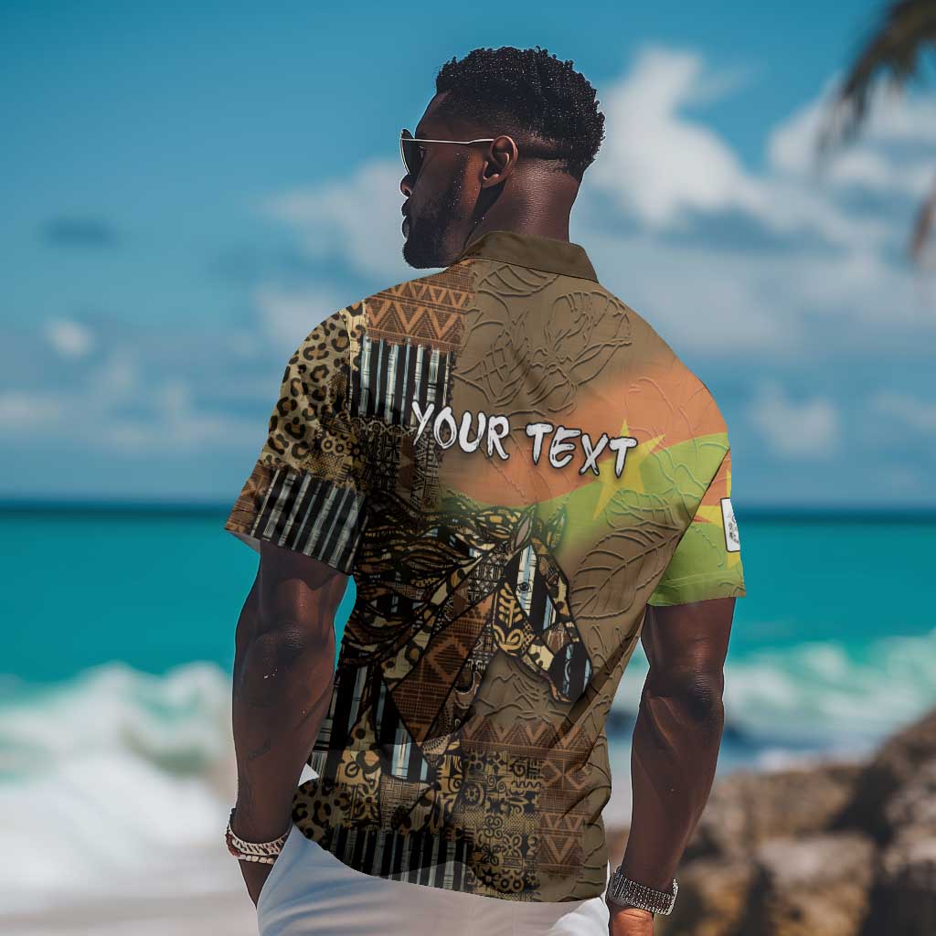 Personalized Burkina Faso Hawaiian Shirt African Tribal Horse Patchwork Style - Wonder Print Shop