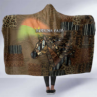Burkina Faso Hooded Blanket African Tribal Horse Patchwork Style - Wonder Print Shop