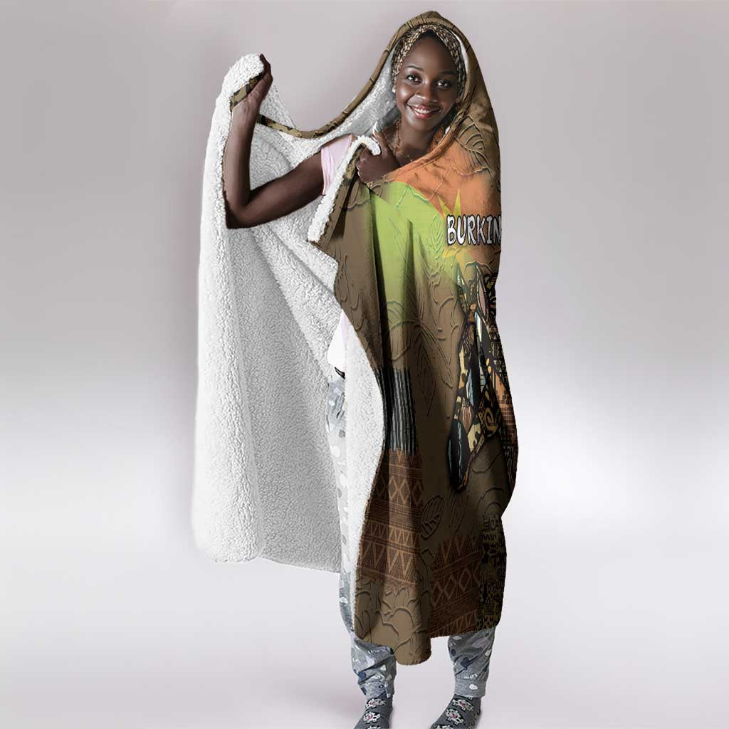 Burkina Faso Hooded Blanket African Tribal Horse Patchwork Style - Wonder Print Shop