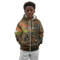 Personalized Burkina Faso Kid Hoodie African Tribal Horse Patchwork Style - Wonder Print Shop