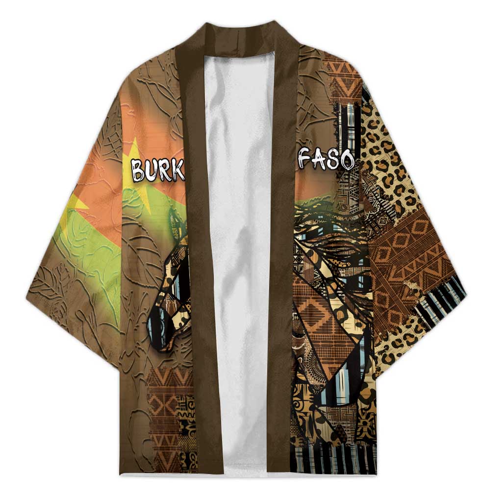 Personalized Burkina Faso Kimono African Tribal Horse Patchwork Style - Wonder Print Shop
