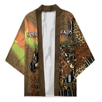 Personalized Burkina Faso Kimono African Tribal Horse Patchwork Style - Wonder Print Shop