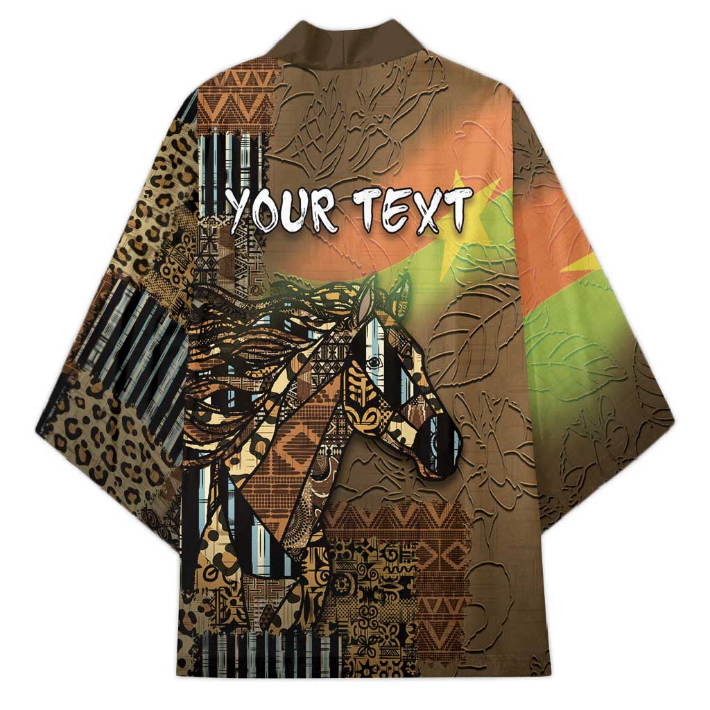 Personalized Burkina Faso Kimono African Tribal Horse Patchwork Style - Wonder Print Shop