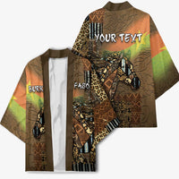 Personalized Burkina Faso Kimono African Tribal Horse Patchwork Style - Wonder Print Shop