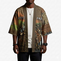 Personalized Burkina Faso Kimono African Tribal Horse Patchwork Style - Wonder Print Shop