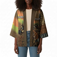 Personalized Burkina Faso Kimono African Tribal Horse Patchwork Style - Wonder Print Shop