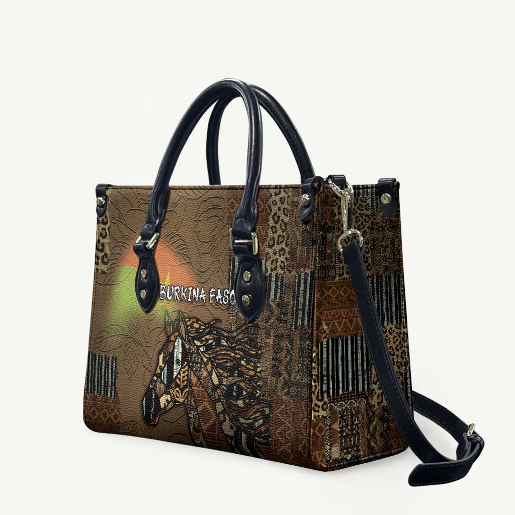 Burkina Faso Leather Bag African Tribal Horse Patchwork Style - Wonder Print Shop