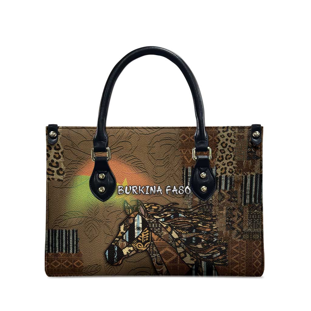 Burkina Faso Leather Bag African Tribal Horse Patchwork Style - Wonder Print Shop