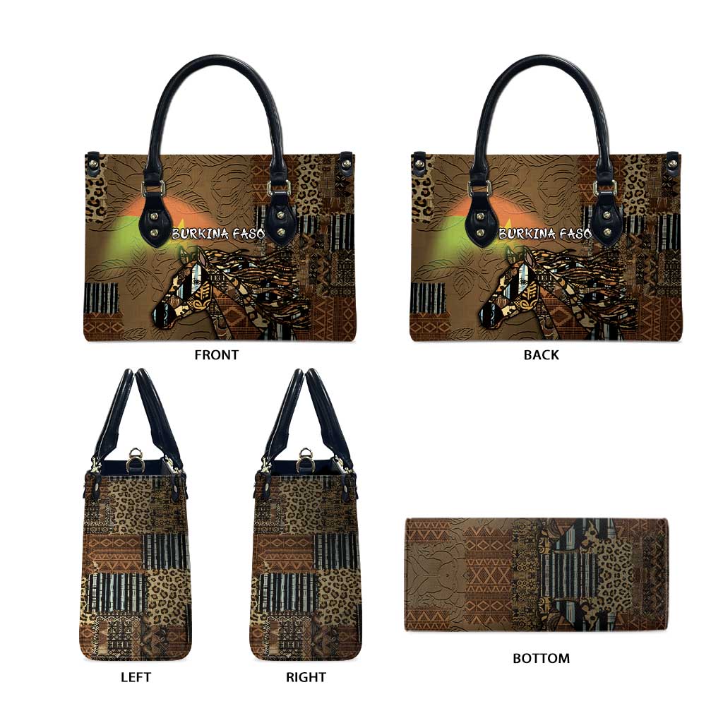 Burkina Faso Leather Bag African Tribal Horse Patchwork Style - Wonder Print Shop