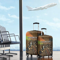 Burkina Faso Luggage Cover African Tribal Horse Patchwork Style - Wonder Print Shop