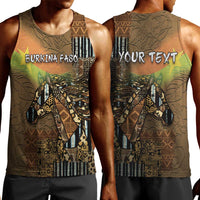 Personalized Burkina Faso Men Tank Top African Tribal Horse Patchwork Style - Wonder Print Shop