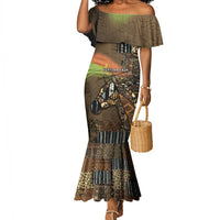 Personalized Burkina Faso Mermaid Dress African Tribal Horse Patchwork Style - Wonder Print Shop