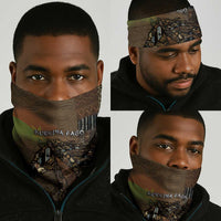 Burkina Faso Neck Gaiter African Tribal Horse Patchwork Style - Wonder Print Shop