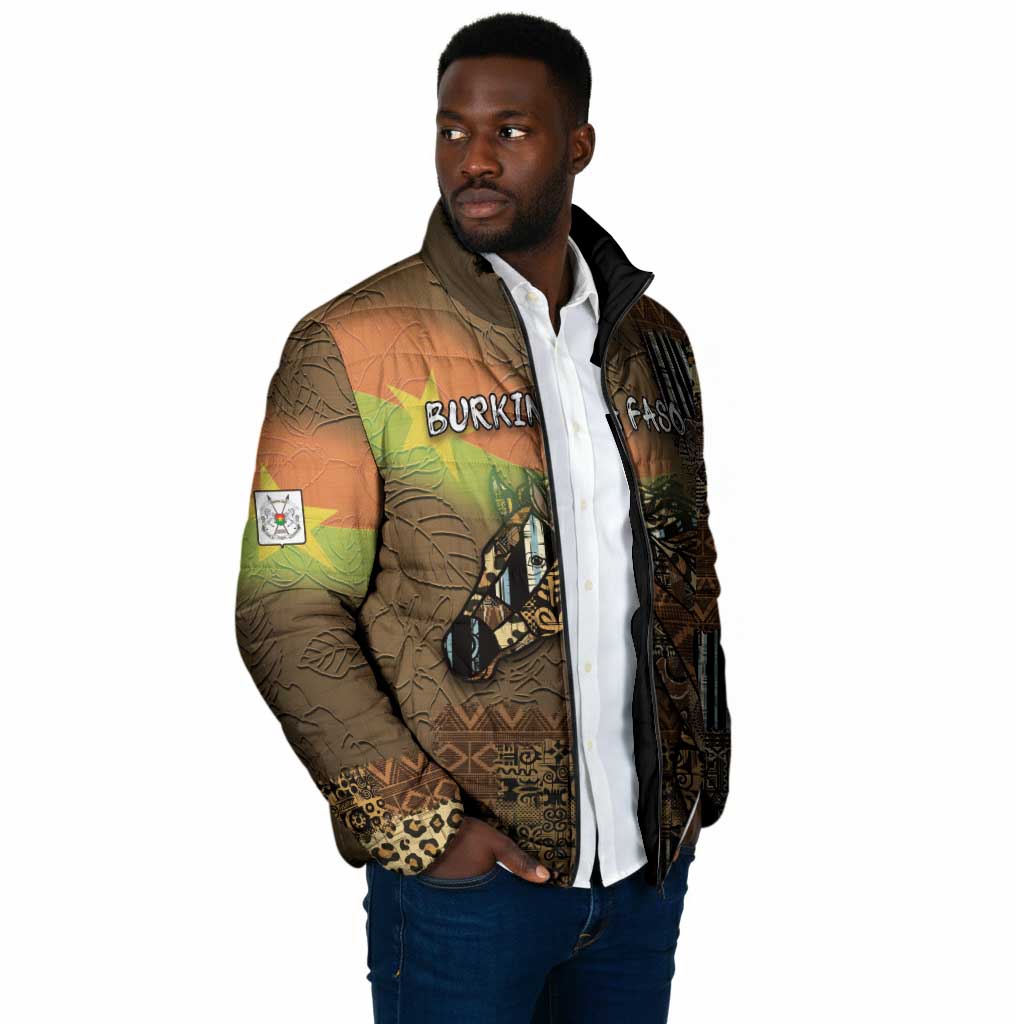 Personalized Burkina Faso Padded Jacket African Tribal Horse Patchwork Style - Wonder Print Shop