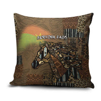 Burkina Faso Pillow Cover African Tribal Horse Patchwork Style - Wonder Print Shop